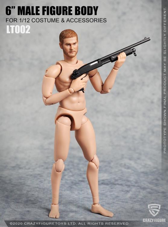Multi Joint Movable 1/12 Scale Male Body With Neck (LT002) Gallery Image 3