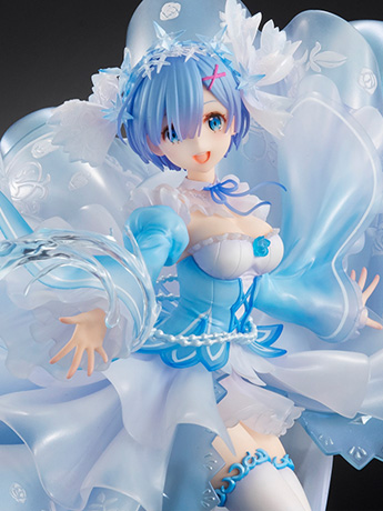 Re:Zero Starting Life in Another World Rem (Crystal Dress Ver.) 1/7 Scale Shibuya Scramble Figure Gallery Image 2