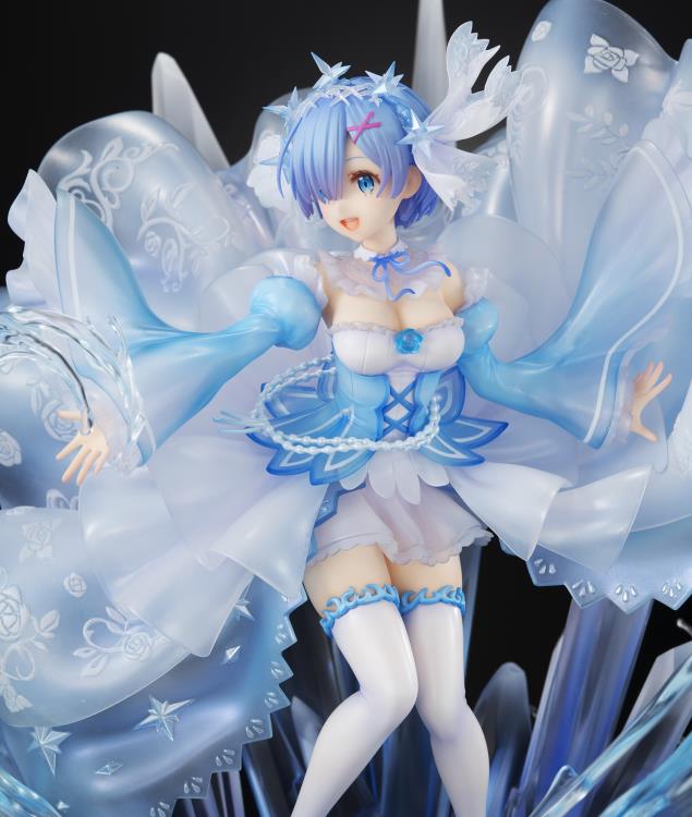 Re:Zero Starting Life in Another World Rem (Crystal Dress Ver.) 1/7 Scale Shibuya Scramble Figure Gallery Image 9