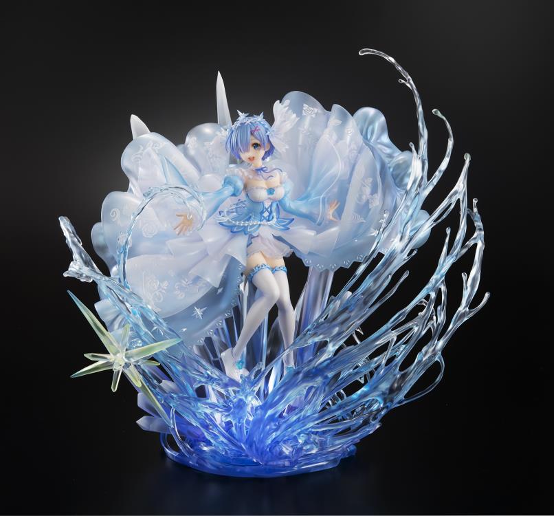 Re:Zero Starting Life in Another World Rem (Crystal Dress Ver.) 1/7 Scale Shibuya Scramble Figure Gallery Image 4