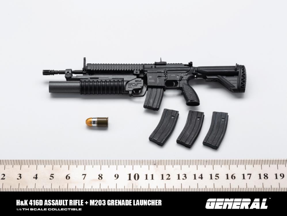 416D Assault Rifle + M203 Grenade Launcher 1/6 Scale Accessory Set Gallery Image 5