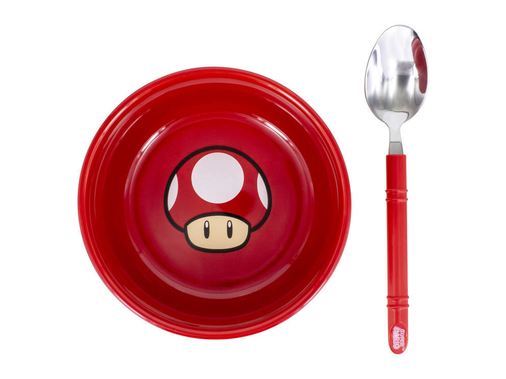 Super Mario Bros. Breakfast Bowl & Spoon Set Gallery Image 4