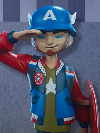 Marvel Captain America Limited Edition Designer Collectible Gallery Image 2
