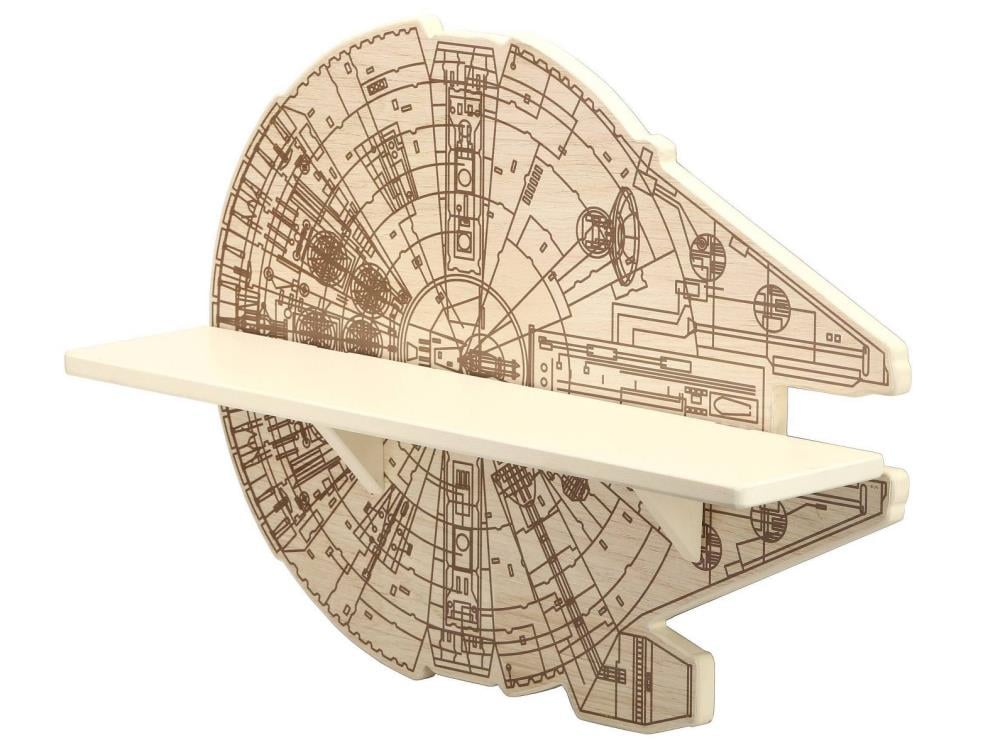 Star Wars Millennium Falcon Die Cut Wooden Shelf Gallery Image 4