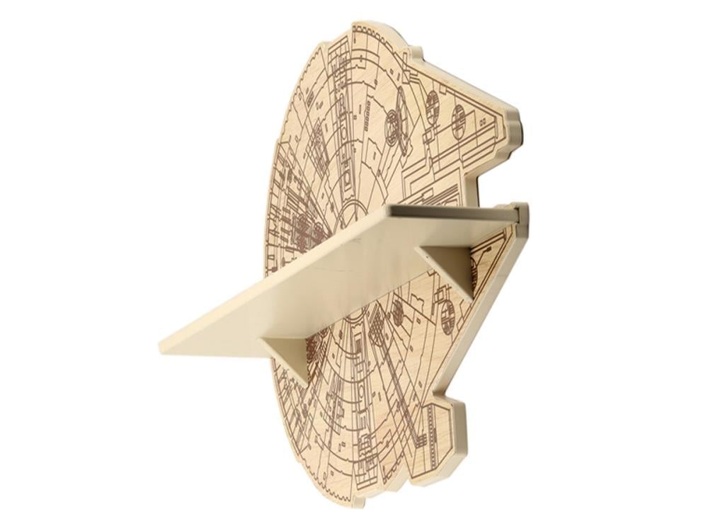 Star Wars Millennium Falcon Die Cut Wooden Shelf Gallery Image 3