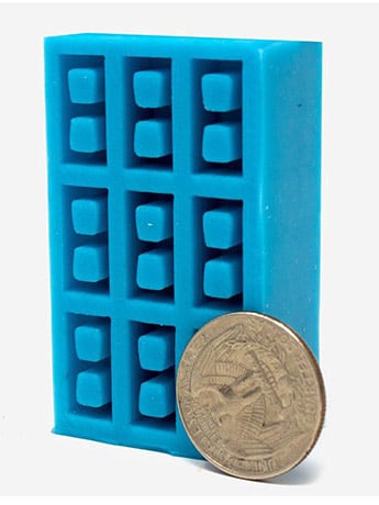 Mini Materials 1/24 Scale Mini Cinder Block Mold (9 Piece) Gallery Image 2