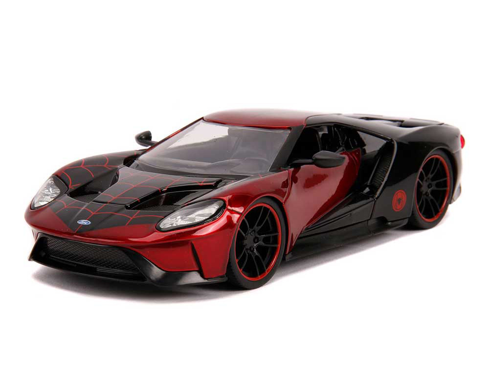 Marvel Hollywood Rides Miles Morales & 2017 Ford GT 1/24 Scale Vehicle Gallery Image 4