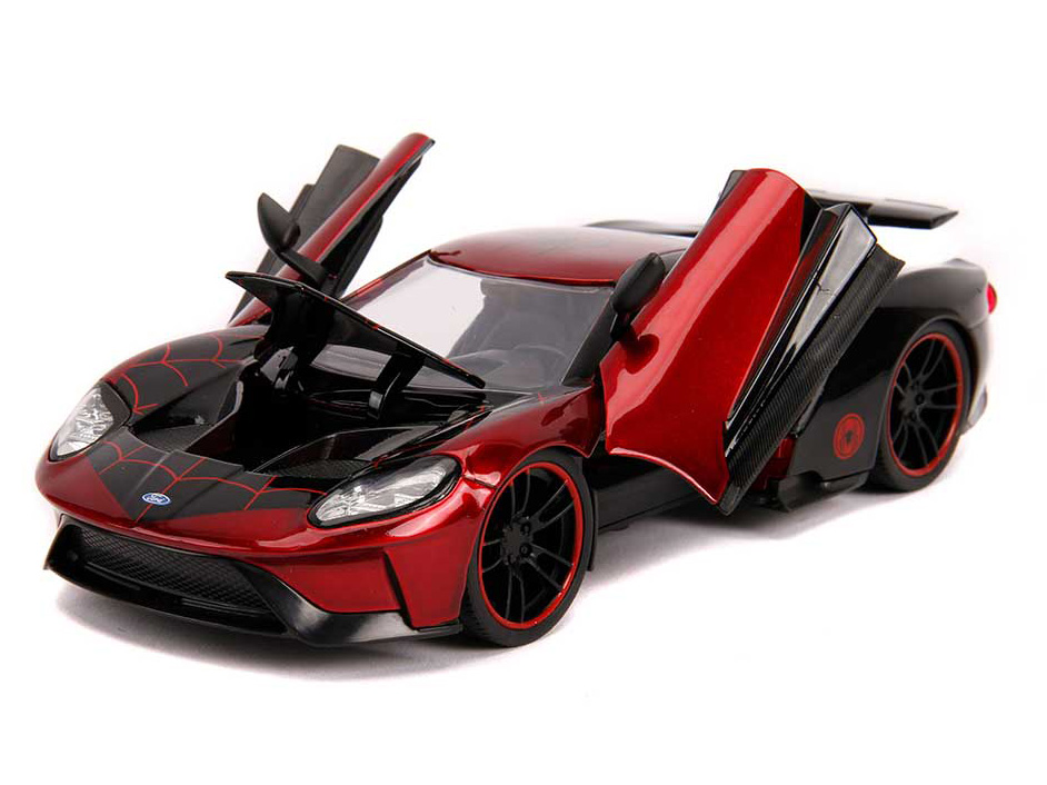 Marvel Hollywood Rides Miles Morales & 2017 Ford GT 1/24 Scale Vehicle Gallery Image 5