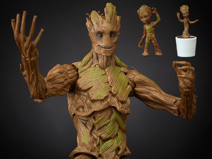 Guardians of the Galaxy Marvel Legends Groot Evolution Action Figure Gallery Image 1