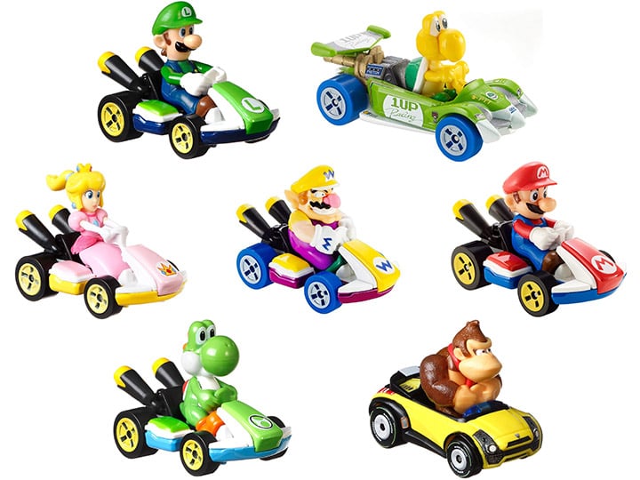 Mario Kart Hot Wheels Sets of 7 Cars Gallery Image 1