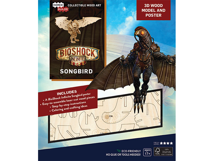 BioShock Infinite IncrediBuilds Songbird Poster & 3D Wood Model Gallery Image 1