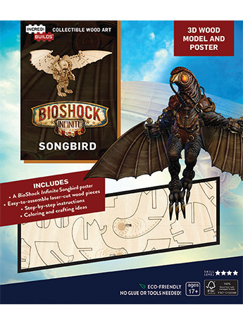 BioShock Infinite IncrediBuilds Songbird Poster & 3D Wood Model Gallery Image 2