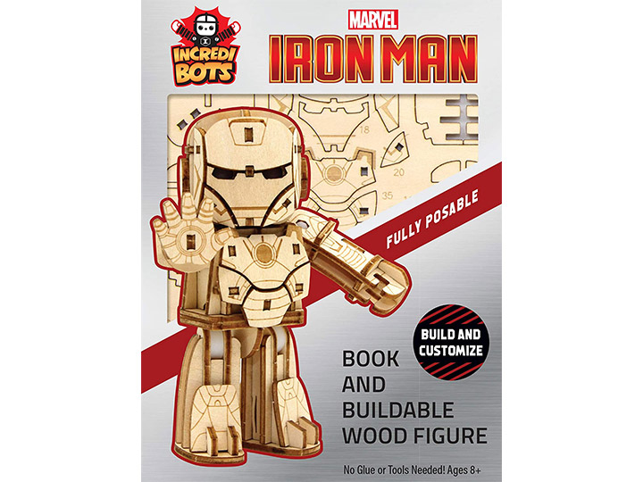 Marvel IncrediBots Iron Man Comic Book & 3D Wood Model Gallery Image 1