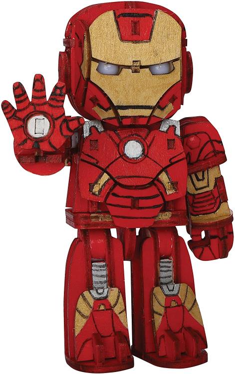 Marvel IncrediBots Iron Man Comic Book & 3D Wood Model Gallery Image 7