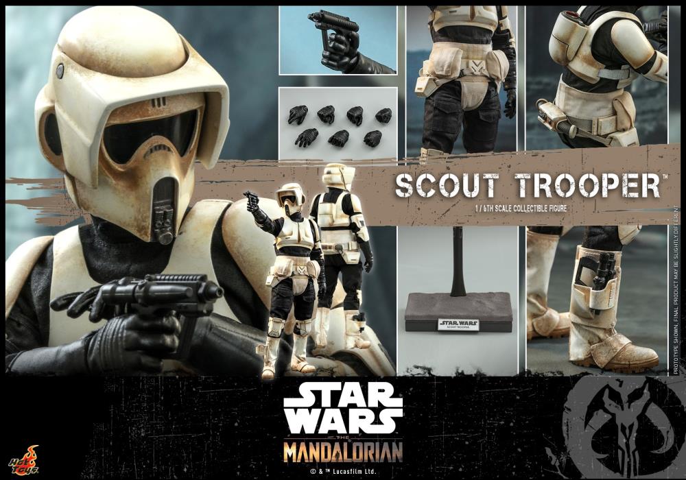 The Mandalorian TMS016 Scout Trooper 1/6 Scale Collectible Figure Gallery Image 8