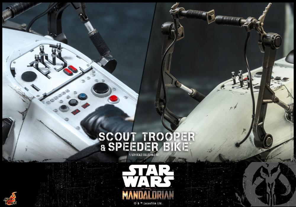 The Mandalorian TMS017 Scout Trooper 1/6 Scale Collectible Figure With Speeder Bike Gallery Image 15
