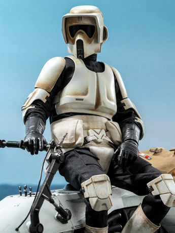 The Mandalorian TMS017 Scout Trooper 1/6 Scale Collectible Figure With Speeder Bike Gallery Image 2