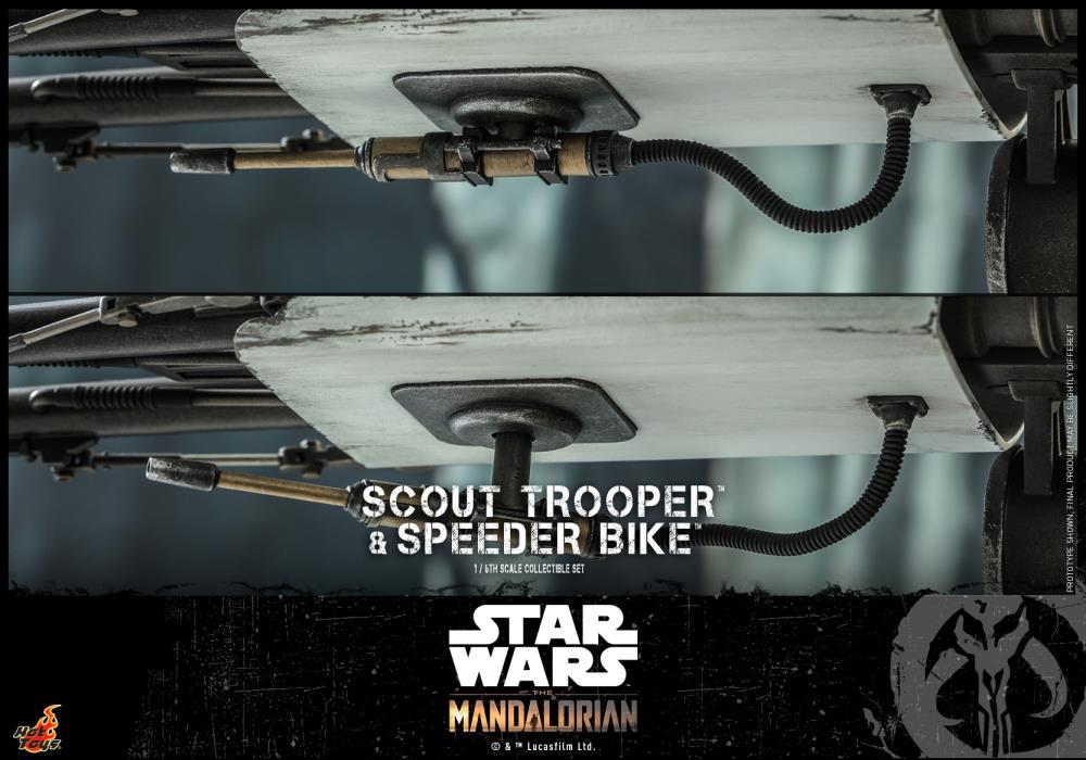 The Mandalorian TMS017 Scout Trooper 1/6 Scale Collectible Figure With Speeder Bike Gallery Image 16