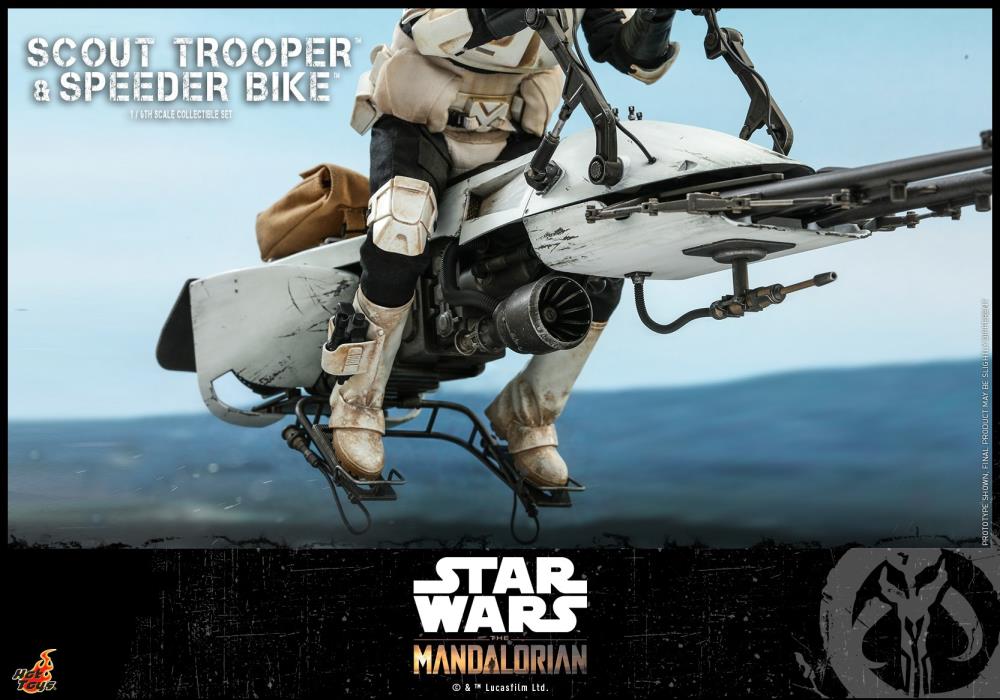 The Mandalorian TMS017 Scout Trooper 1/6 Scale Collectible Figure With Speeder Bike Gallery Image 17