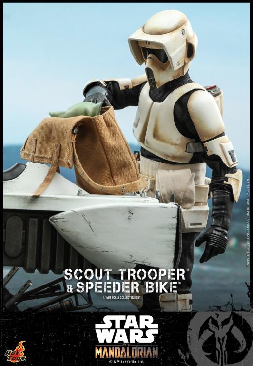 The Mandalorian TMS017 Scout Trooper 1/6 Scale Collectible Figure With Speeder Bike Gallery Image 14