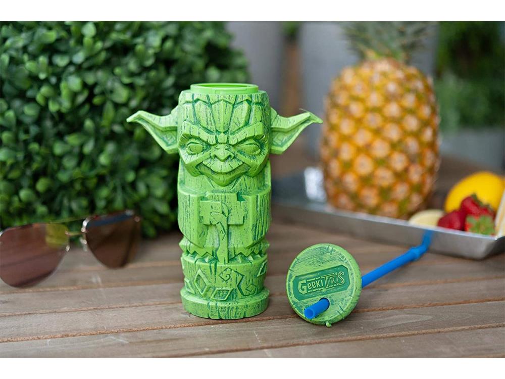 Star Wars Yoda Geeki Tikis Plastic Tumbler Gallery Image 5