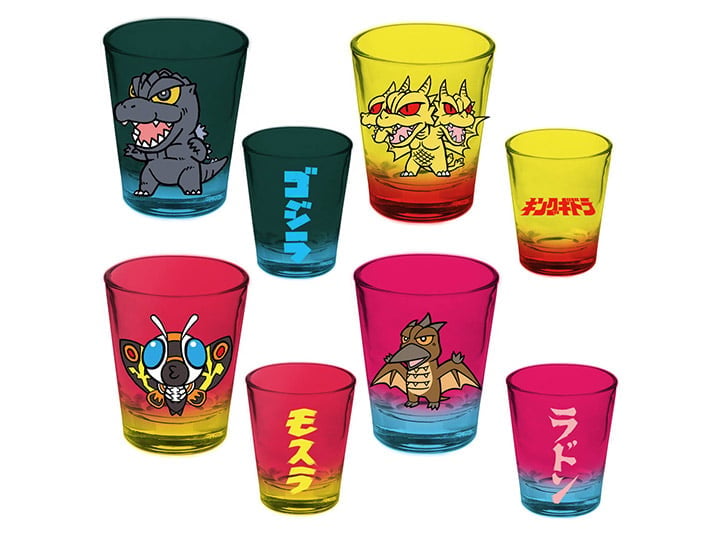Godzilla Shot Glass Set Gallery Image 1