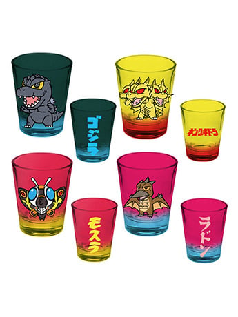 Godzilla Shot Glass Set Gallery Image 2