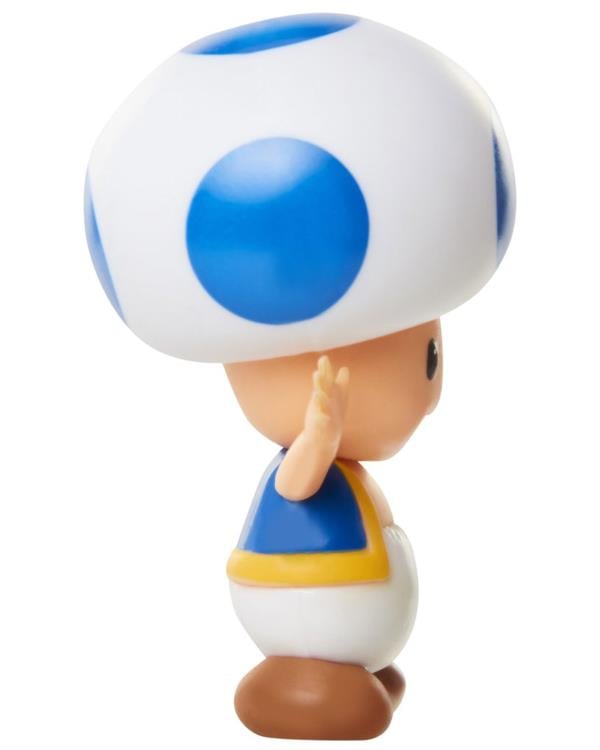 World of Nintendo Toad (Blue) 2.5-Inch Scale Limited Articulation Figure Gallery Image 3