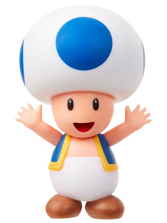 World of Nintendo Toad (Blue) 2.5-Inch Scale Limited Articulation Figure Gallery Image 2