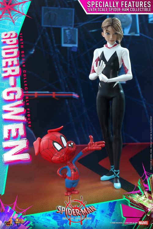 Spider-Man: Into the Spider-Verse MMS576 Spider-Gwen 1/6th Scale Collectible Figure Gallery Image 7