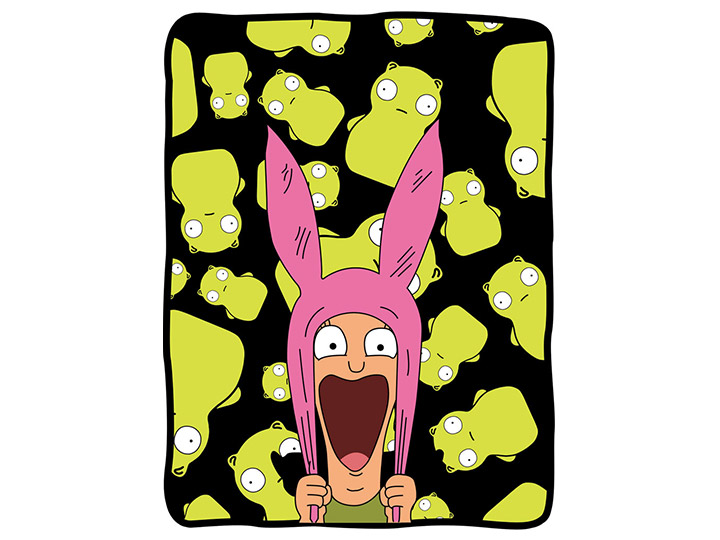 Bob's Burgers Louise & Kuchi Kopi Fleece Throw Gallery Image 1
