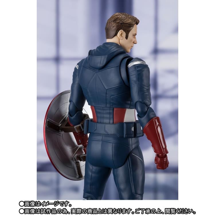 Avengers: Endgame S.H.Figuarts Captain America (Cap Vs. Cap) Action Figure Gallery Image 8