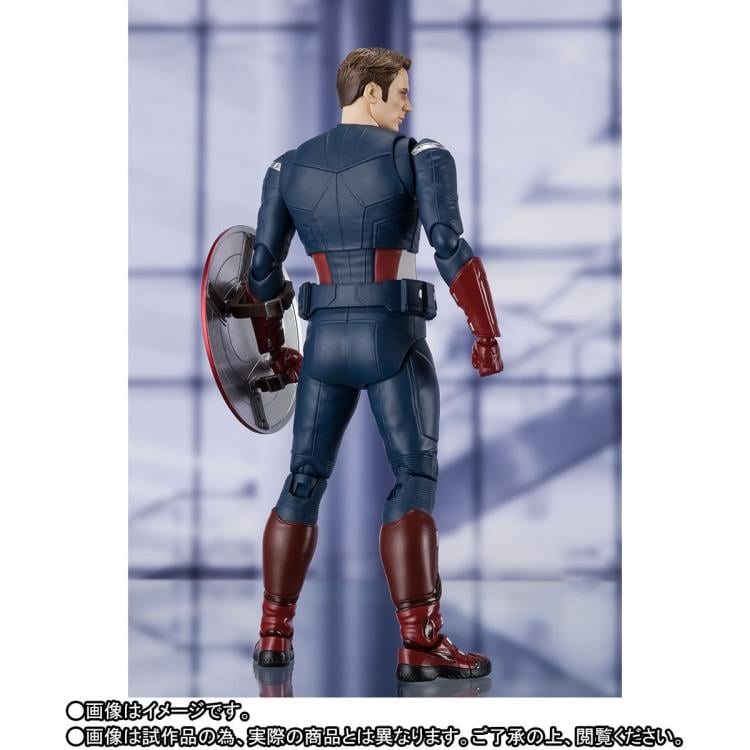 Avengers: Endgame S.H.Figuarts Captain America (Cap Vs. Cap) Action Figure Gallery Image 4