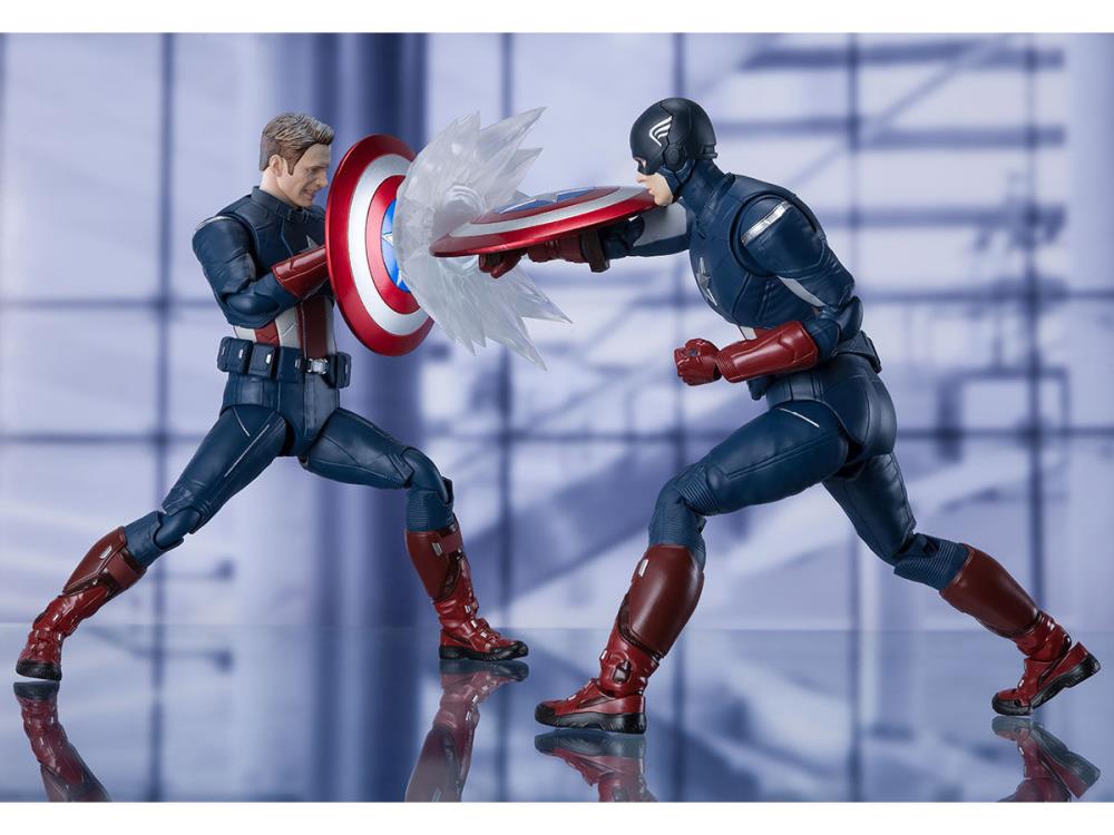Avengers: Endgame S.H.Figuarts Captain America (Cap Vs. Cap) Action Figure Gallery Image 10
