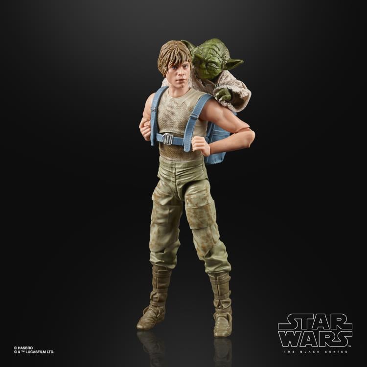 Star Wars 40th Anniversary The Black Series 6" Deluxe Luke Skywalker & Yoda (Jedi Training) Two-Pack Gallery Image 3