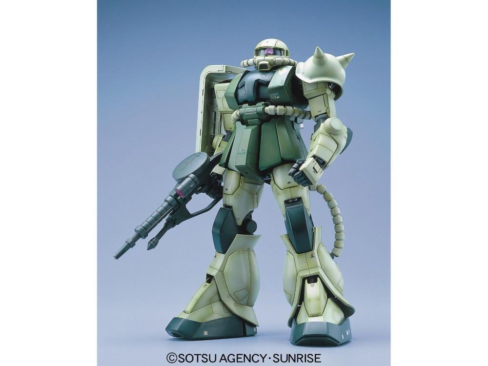 Mobile Suit Gundam PG MS-06F Zaku II (Green) 1/60 Scale Model Kit Gallery Image 3