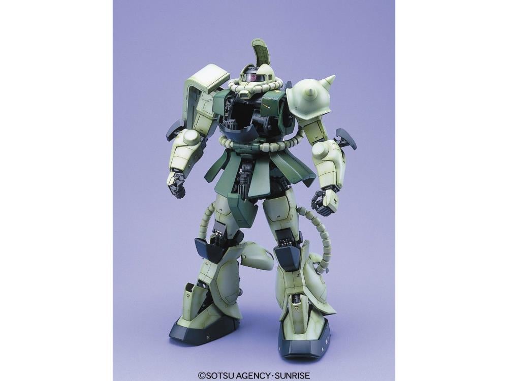 Mobile Suit Gundam PG MS-06F Zaku II (Green) 1/60 Scale Model Kit Gallery Image 5
