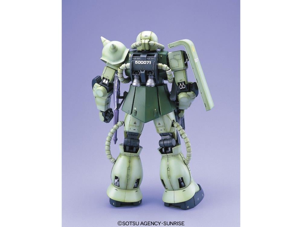 Mobile Suit Gundam PG MS-06F Zaku II (Green) 1/60 Scale Model Kit Gallery Image 4