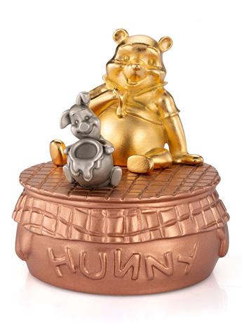 Winnie the Pooh (Gilt) Pewter Collectible Limited Edition Musical Carousel Gallery Image 2