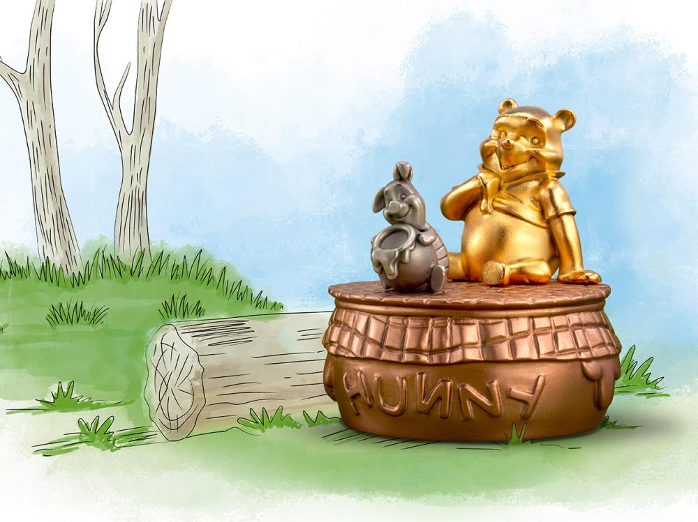 Winnie the Pooh (Gilt) Pewter Collectible Limited Edition Musical Carousel Gallery Image 10