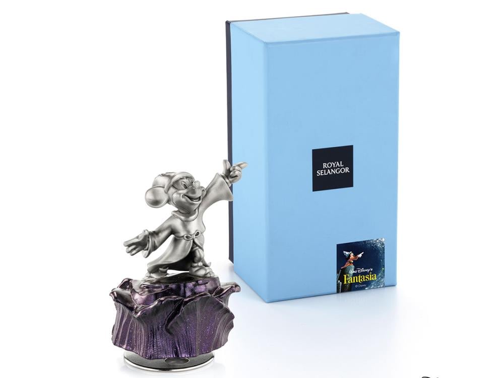 Fantasia Sorcerer Mickey Pewter Collectible Musical Carousel Gallery Image 11