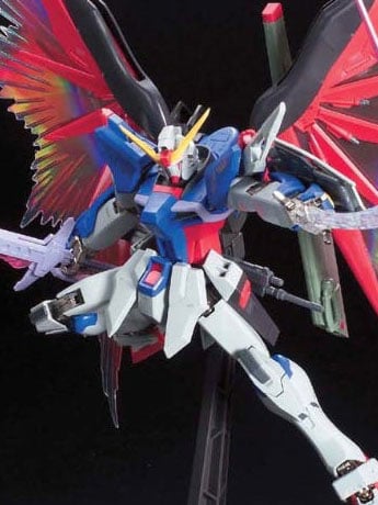 Mobile Suit Gundam SEED Destiny MG Destiny Gundam (Extreme Blast Mode) 1/100 Scale Model Kit Gallery Image 2