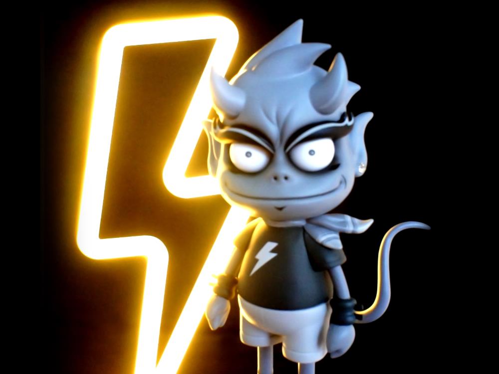 Urban Devil Grayscale Variant Limited Edition Action Figure Gallery Image 9
