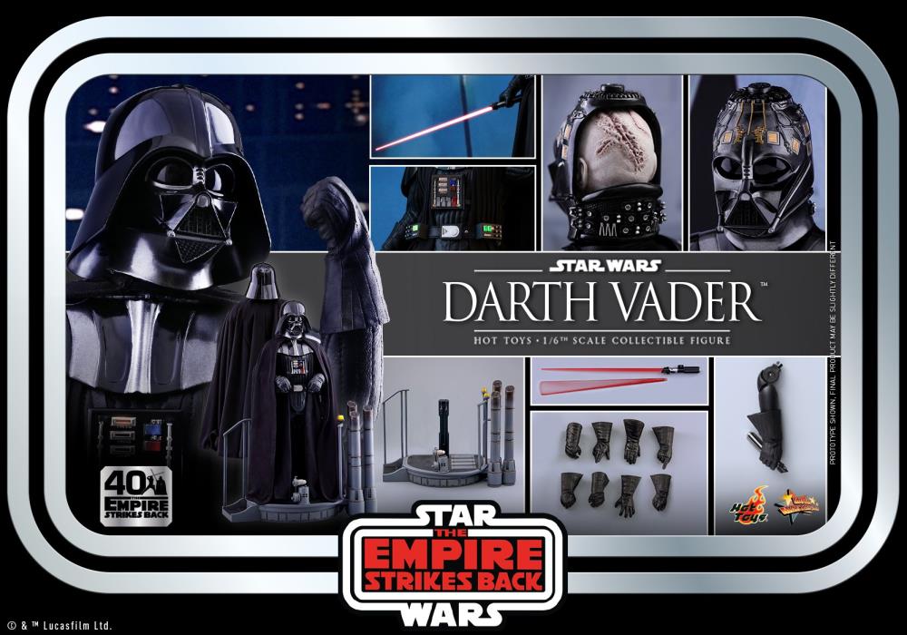 Star Wars: The Empire Strikes Back 40th Anniversary MMS572 Darth Vader 1/6 Scale Collectible Figure Gallery Image 17