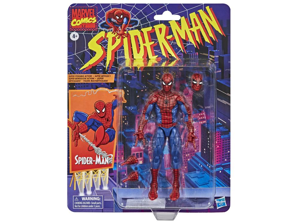 Spider-Man Marvel Legends Retro Collection Wave 1 Set of 6 Action Figures Gallery Image 5