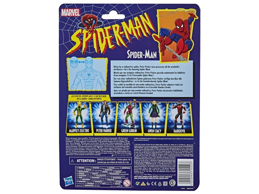 Spider-Man Marvel Legends Retro Collection Wave 1 Set of 6 Action Figures Gallery Image 4