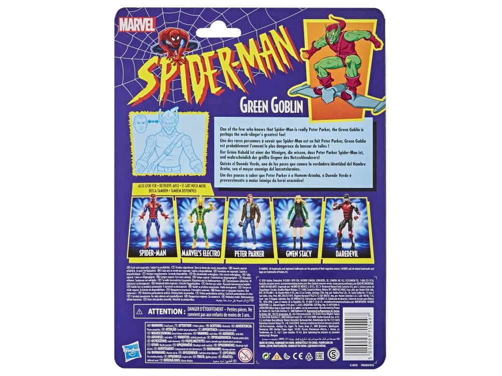 Spider-Man Marvel Legends Retro Collection Wave 1 Set of 6 Action Figures Gallery Image 8