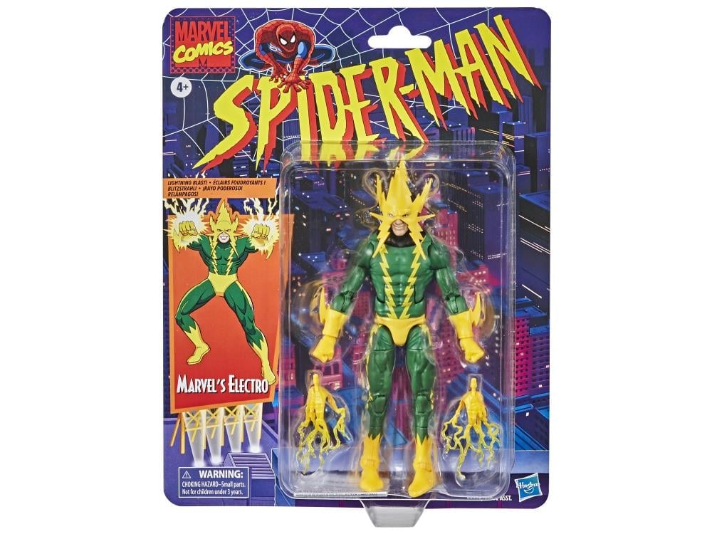 Spider-Man Marvel Legends Retro Collection Marvel's Electro Action Figure Gallery Image 4