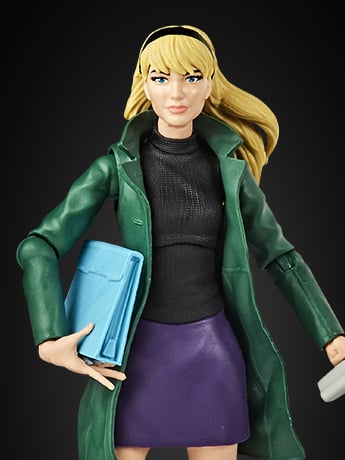 Spider-Man Marvel Legends Retro Collection Gwen Stacy Action Figure Gallery Image 2