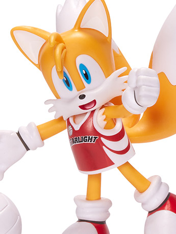 Sonic The Hedgehog 4" Basic Tails (Volleyball) Bendy Figure Gallery Image 2